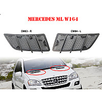 Μπροστινές γρίλιες κουκούλας για Mercedes ML W164 Facelift - DM83 DM84 - Sellzone.bg Μπροστινές γρίλιες κουκούλας για Mercedes ML W164 Facelift - DM83 DM84